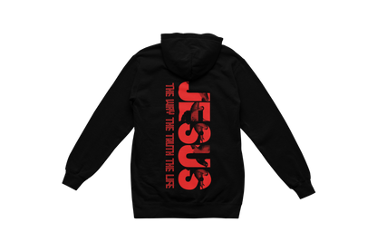 "THE WAY, THE TRUTH, THE LIFE, JESUS" SIGNATURE CUSTOM HOODIE