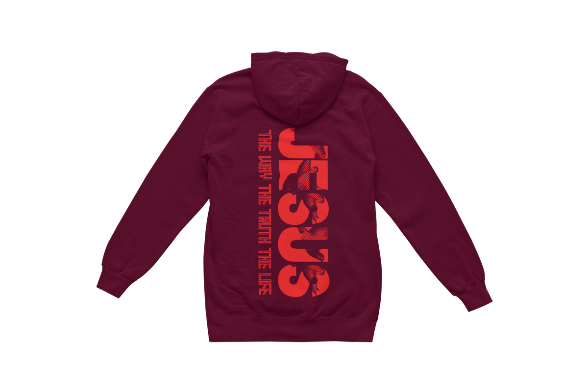 "THE WAY, THE TRUTH, THE LIFE, JESUS" SIGNATURE CUSTOM HOODIE