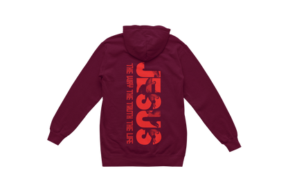 "THE WAY, THE TRUTH, THE LIFE, JESUS" SIGNATURE CUSTOM HOODIE