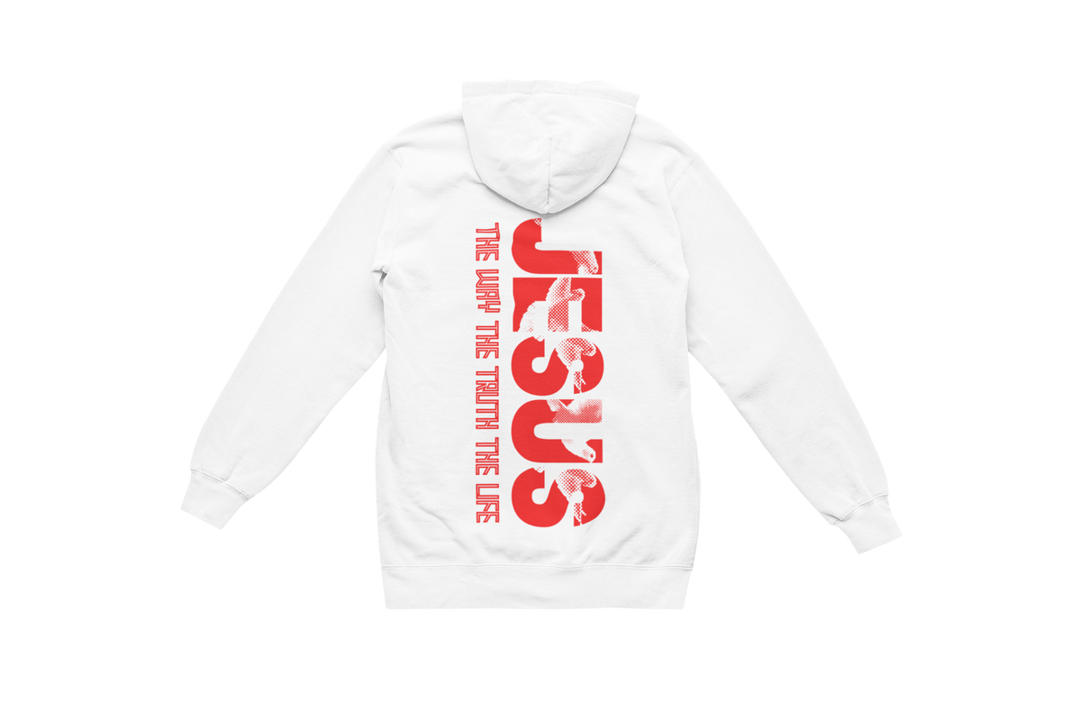 "THE WAY, THE TRUTH, THE LIFE, JESUS" SIGNATURE CUSTOM HOODIE