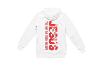"THE WAY, THE TRUTH, THE LIFE, JESUS" SIGNATURE CUSTOM HOODIE