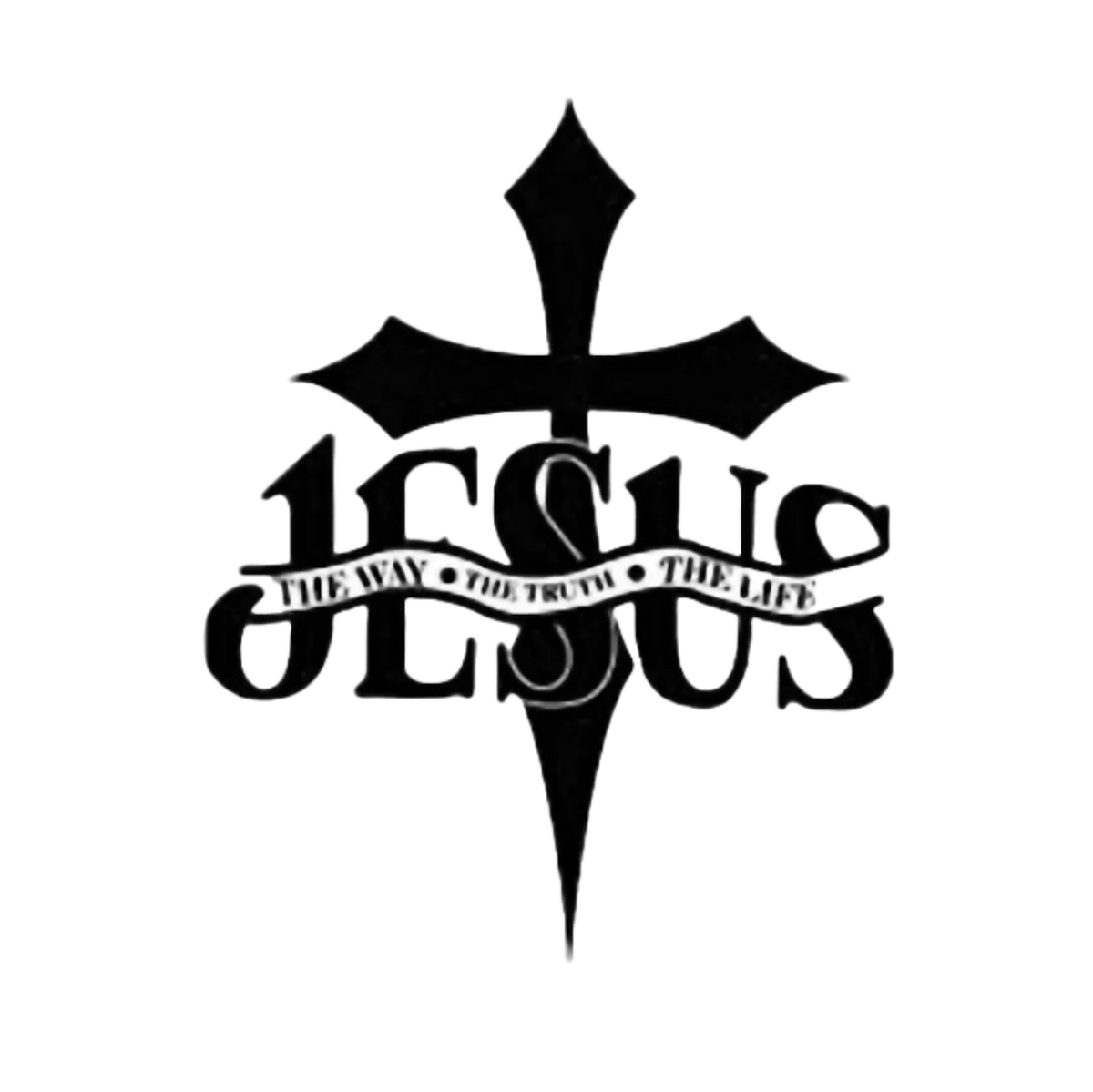 "JESUS THE WAY, THE TRUTH, THE LIFE" GRAPHIC PRINT