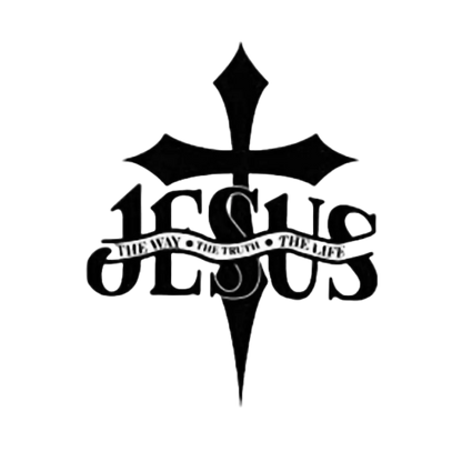"JESUS THE WAY, THE TRUTH, THE LIFE" GRAPHIC PRINT