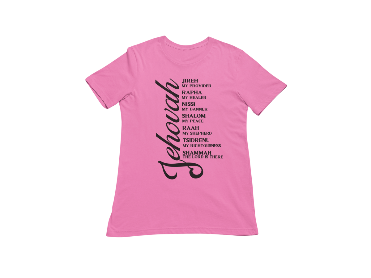 "JEHOVAH - HIS NAMES" CUSTOM DESIGN GRAPHIC (BLACK PRINT)