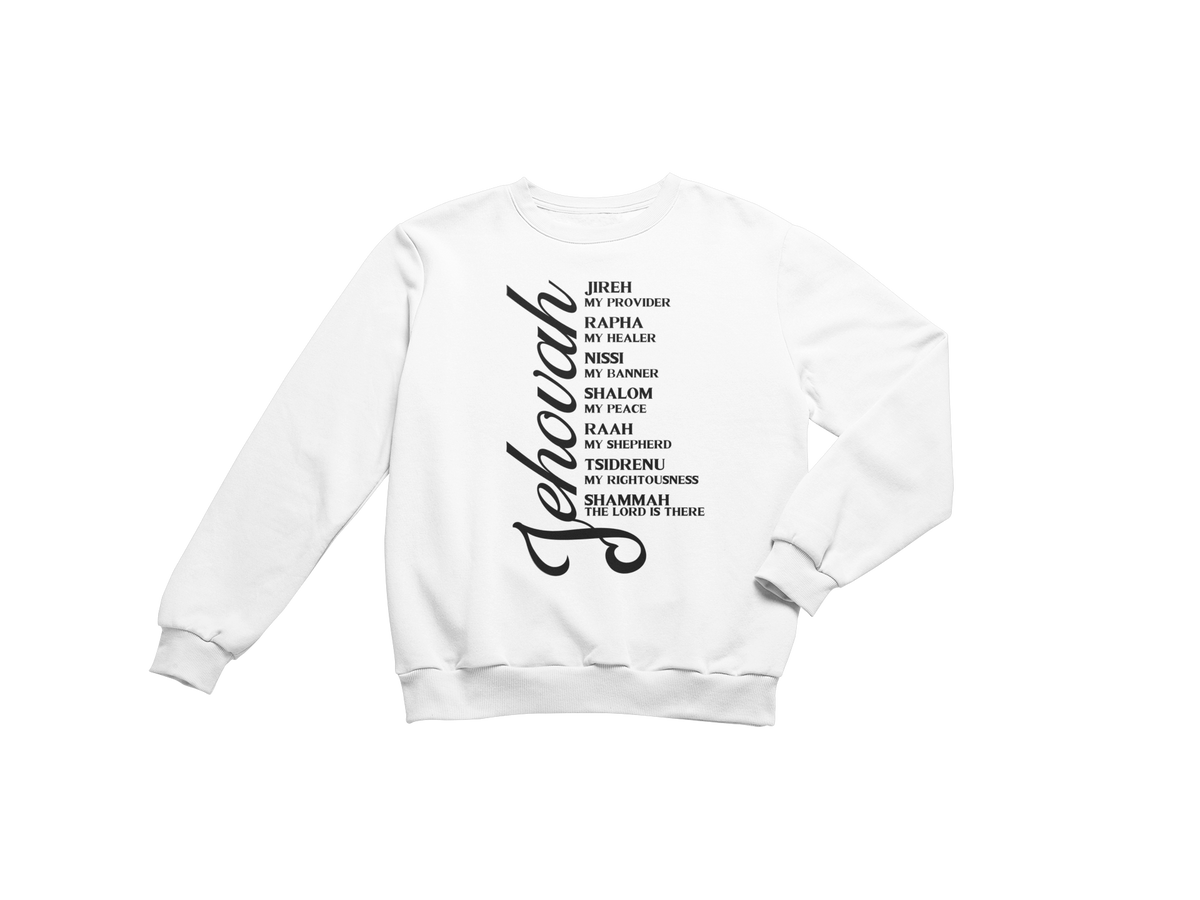 "JEHOVAH - HIS NAMES" CUSTOM DESIGN GRAPHIC (BLACK PRINT)