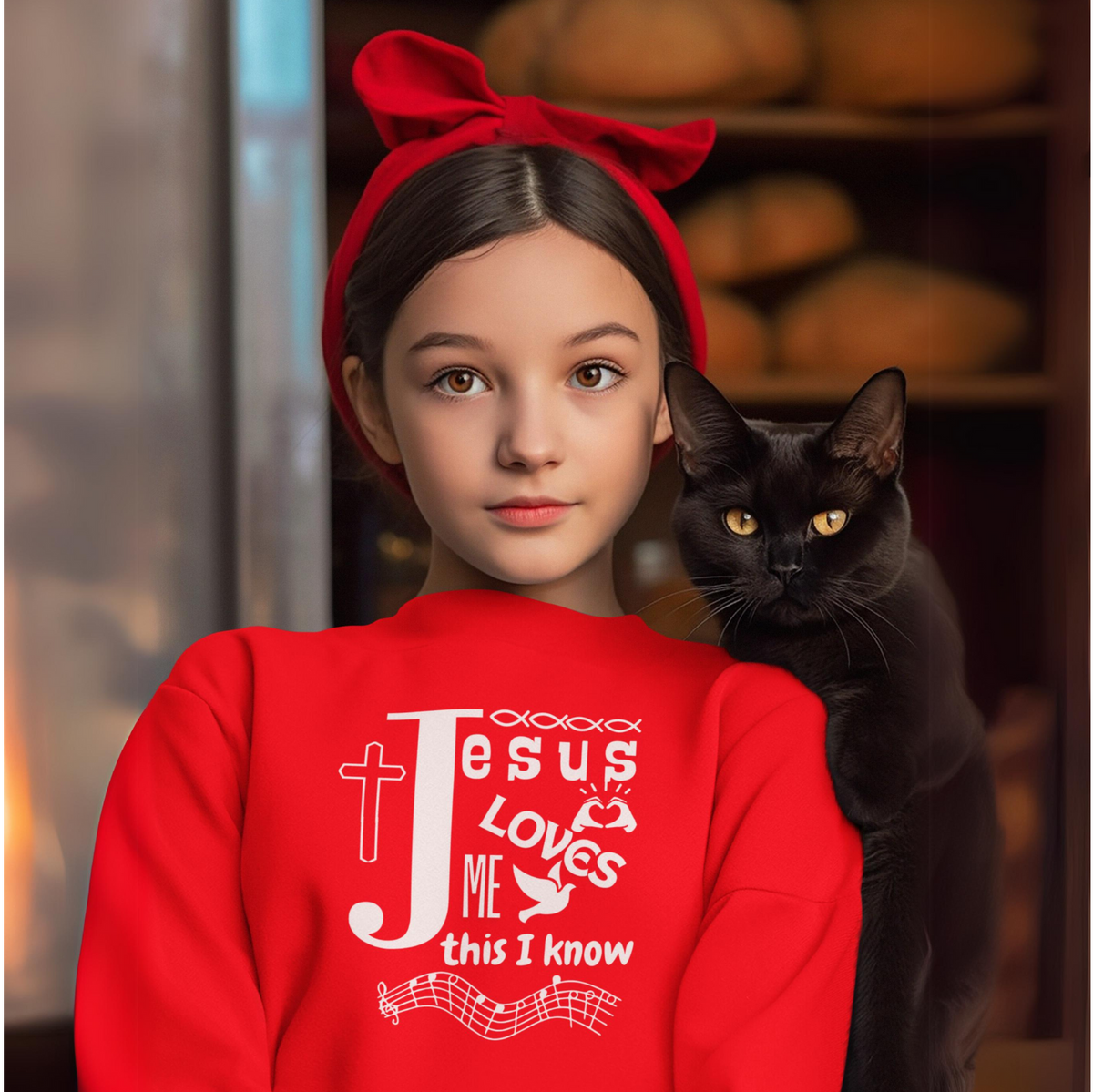"JESUS LOVES ME THIS I KNOW" CUSTOM GRAPHIC DESIGN