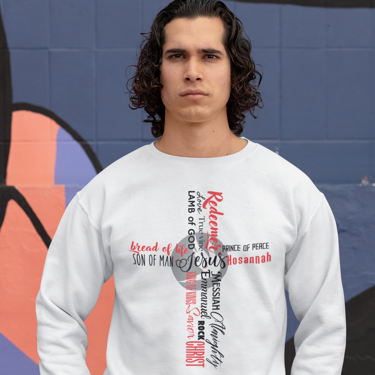 CROSS OF THE NAMES OF JESUS CUSTOM DESIGN GRAPHIC