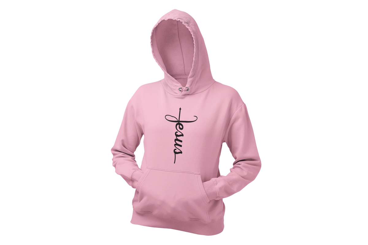 "JESUS" NAME BLACK CROSS - FAITH CUSTOM DESIGN