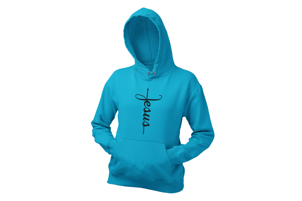 "JESUS" NAME BLACK CROSS - FAITH CUSTOM DESIGN