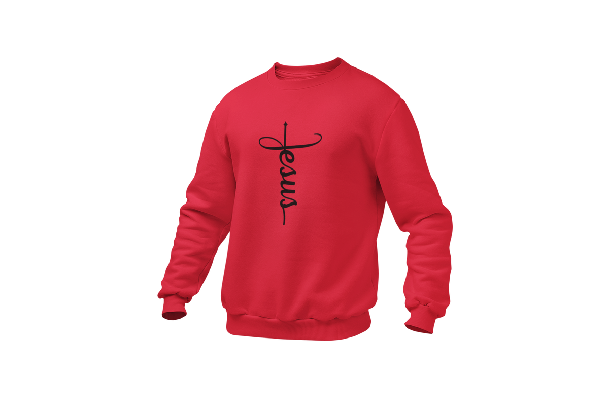 "JESUS" NAME BLACK CROSS - FAITH CUSTOM DESIGN