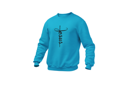 "JESUS" NAME BLACK CROSS - FAITH CUSTOM DESIGN