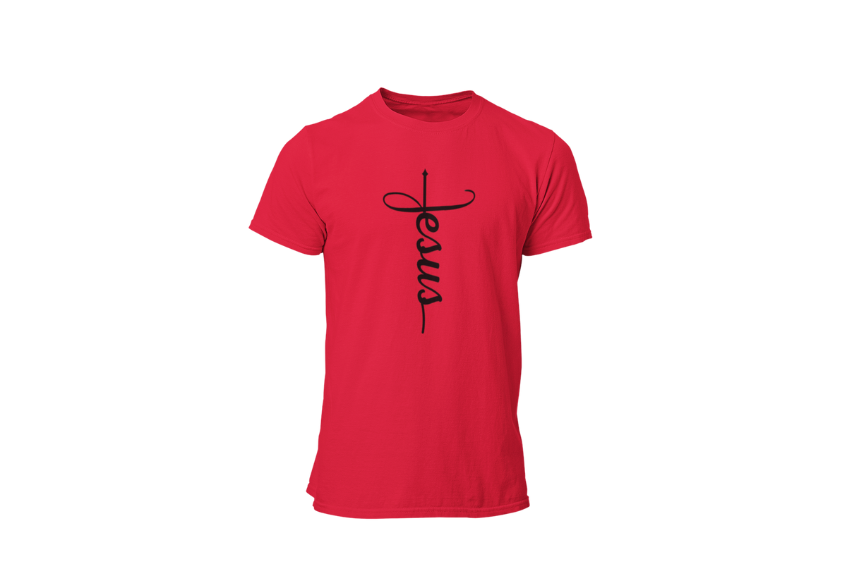"JESUS" NAME BLACK CROSS - FAITH CUSTOM DESIGN