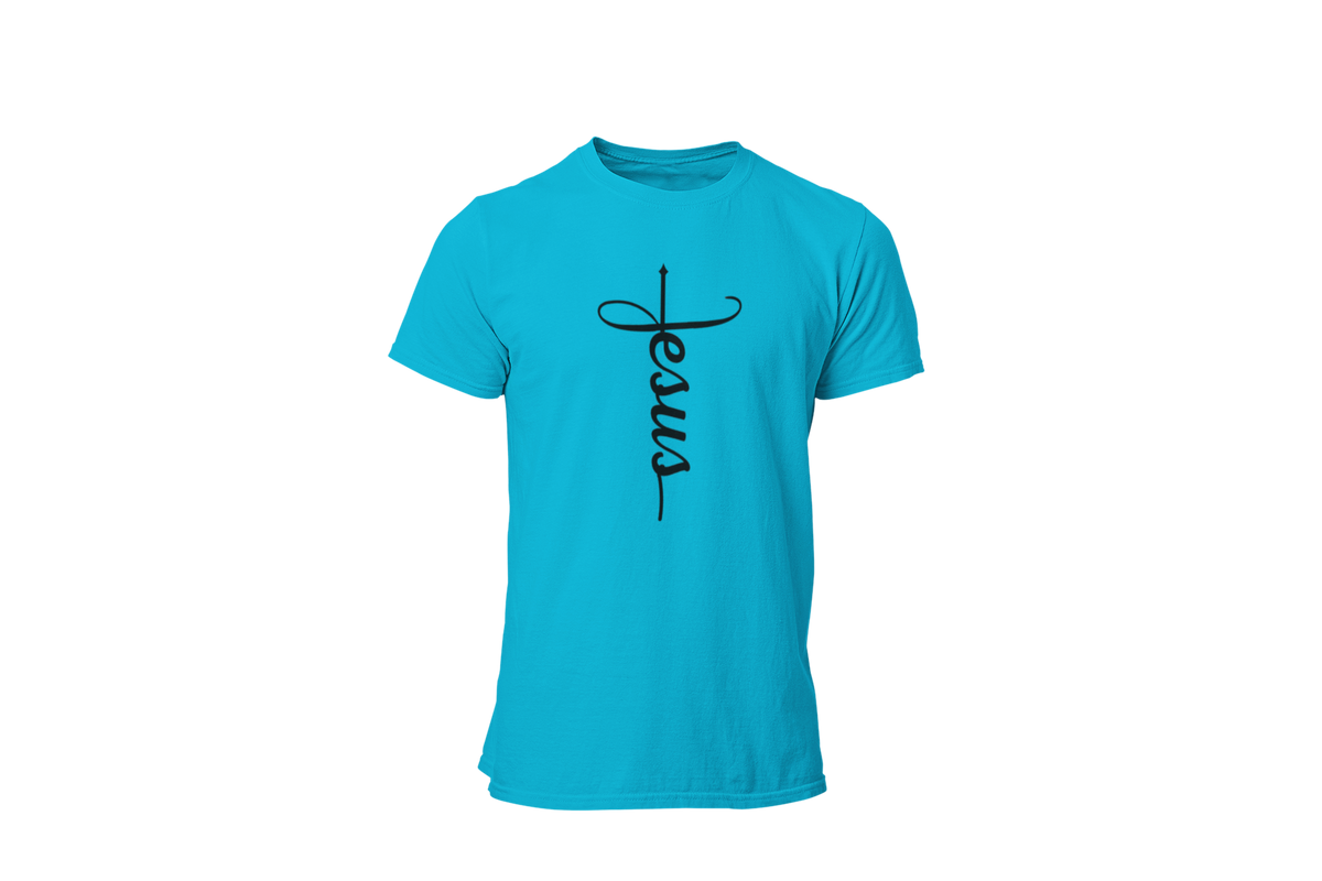 "JESUS" NAME BLACK CROSS - FAITH CUSTOM DESIGN