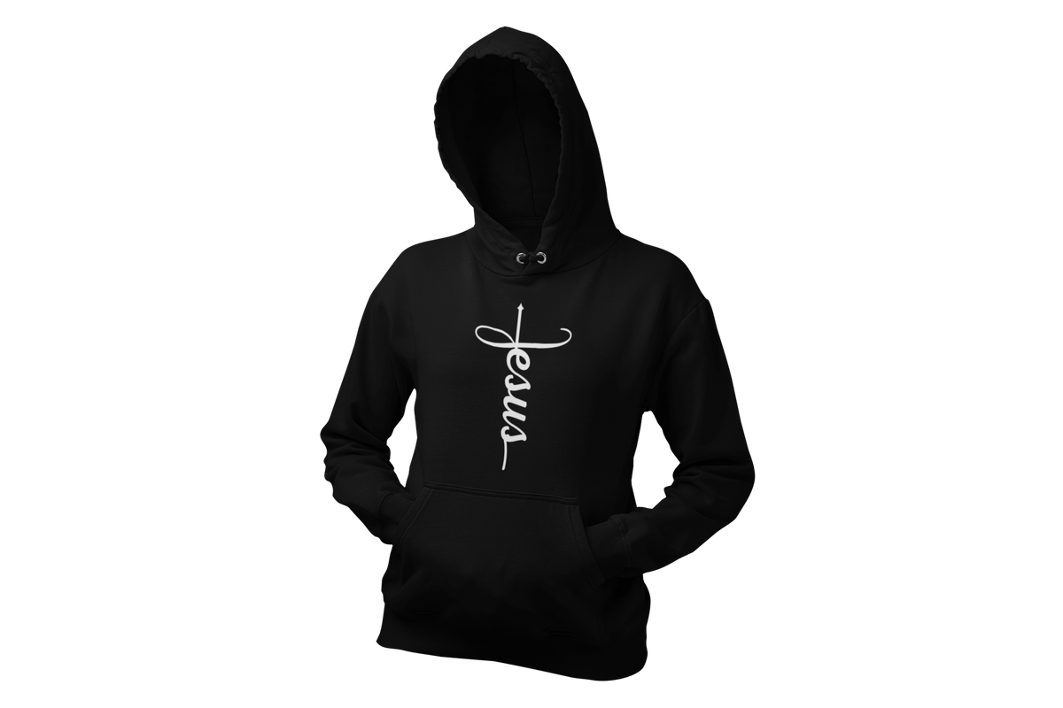 "JESUS" NAME WHITE CROSS - FAITH CUSTOM DESIGN