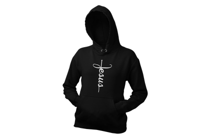 "JESUS" NAME WHITE CROSS - FAITH CUSTOM DESIGN