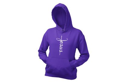 "JESUS" NAME WHITE CROSS - FAITH CUSTOM DESIGN