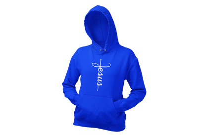 "JESUS" NAME WHITE CROSS - FAITH CUSTOM DESIGN