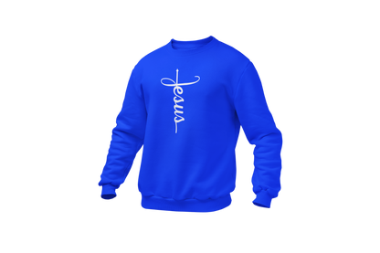 "JESUS" NAME WHITE CROSS - FAITH CUSTOM DESIGN