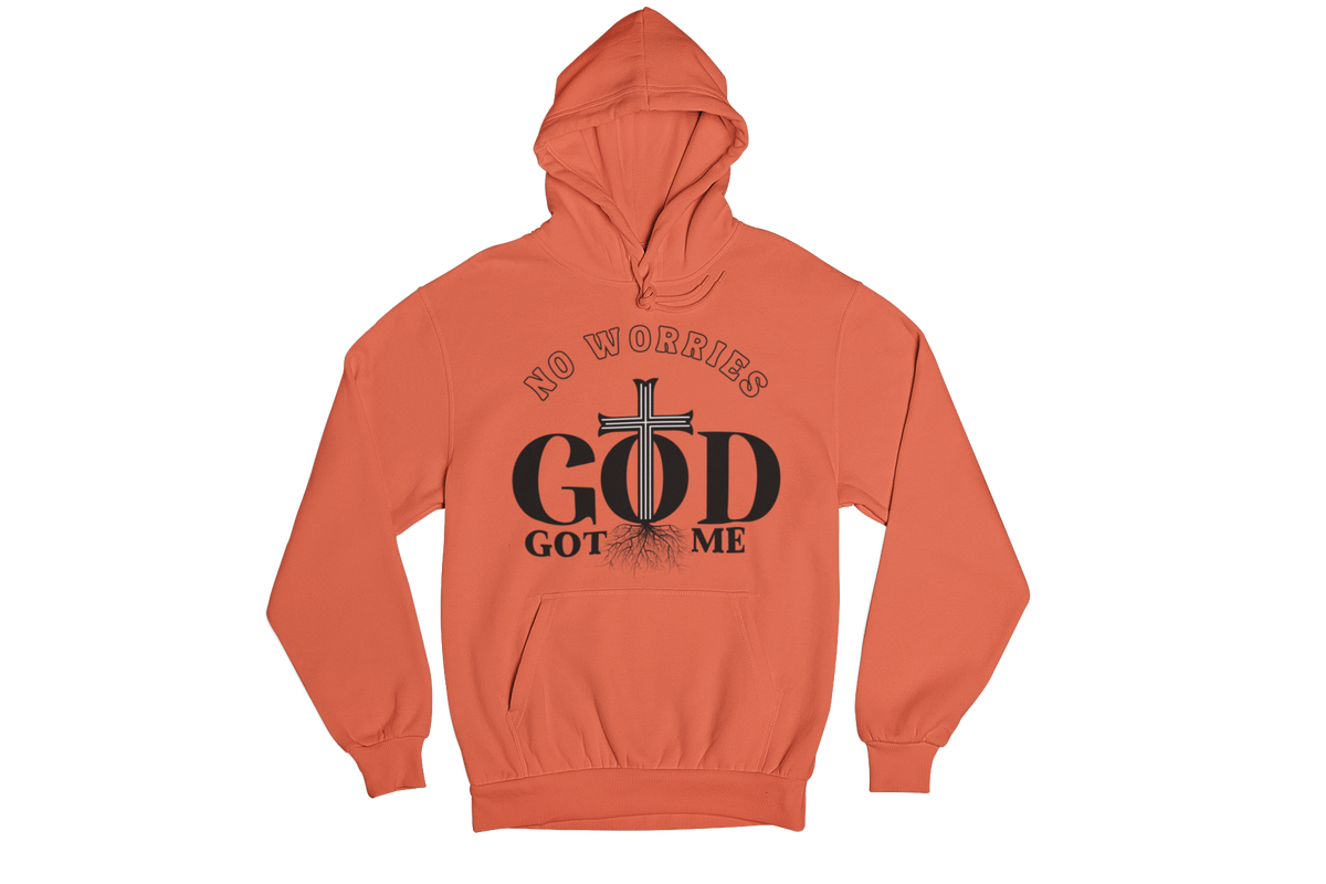 "NO WORRIES, GOD GOT ME" CUSTOM DESIGN GRAPHIC (BLACK PRINT)