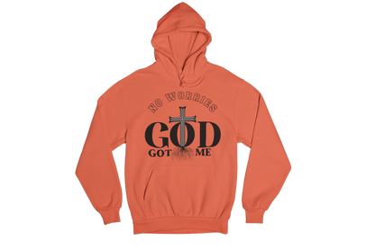 "NO WORRIES, GOD GOT ME" CUSTOM DESIGN GRAPHIC (BLACK PRINT)