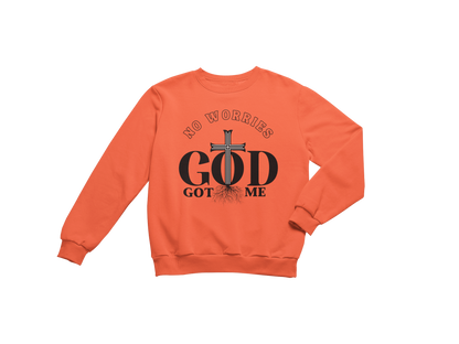 "NO WORRIES, GOD GOT ME" CUSTOM DESIGN GRAPHIC (BLACK PRINT)