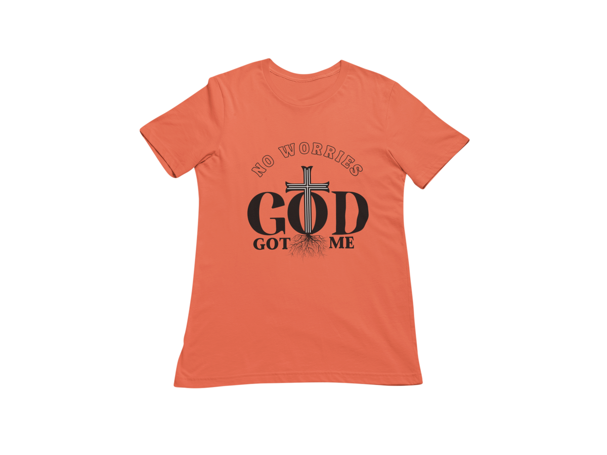 "NO WORRIES, GOD GOT ME" CUSTOM DESIGN GRAPHIC (BLACK PRINT)