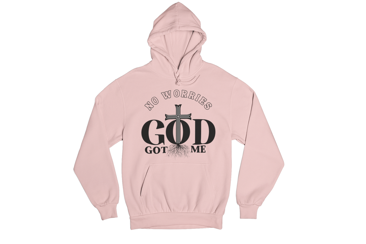 "NO WORRIES, GOD GOT ME" CUSTOM DESIGN GRAPHIC (BLACK PRINT)