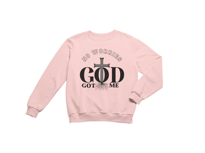 "NO WORRIES, GOD GOT ME" CUSTOM DESIGN GRAPHIC (BLACK PRINT)