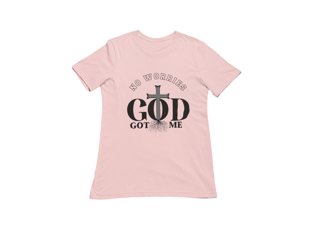 "NO WORRIES, GOD GOT ME" CUSTOM DESIGN GRAPHIC (BLACK PRINT)