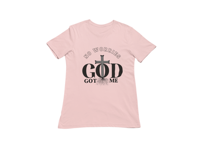 "NO WORRIES, GOD GOT ME" CUSTOM DESIGN GRAPHIC (BLACK PRINT)