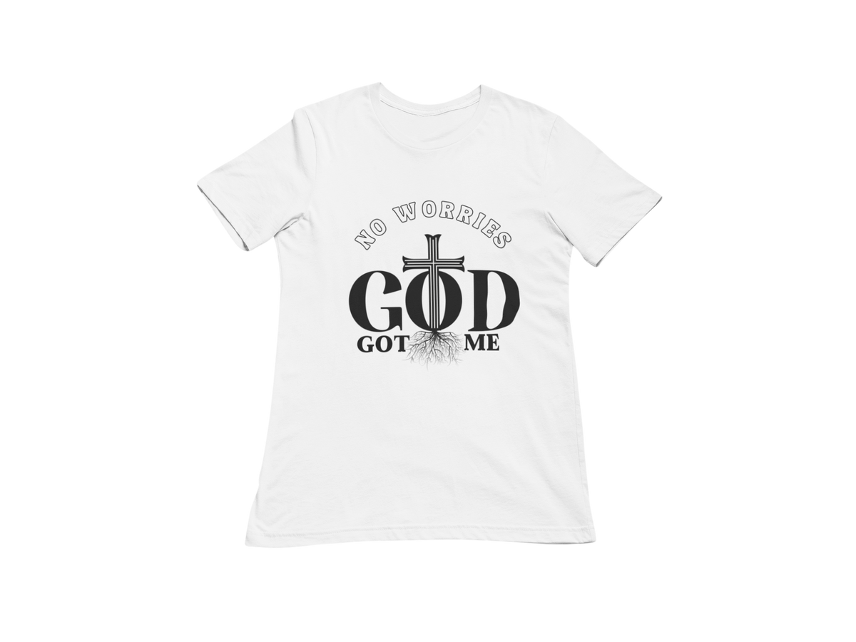 "NO WORRIES, GOD GOT ME" CUSTOM DESIGN GRAPHIC (BLACK PRINT)