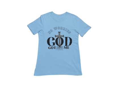 "NO WORRIES, GOD GOT ME" CUSTOM DESIGN GRAPHIC (BLACK PRINT)