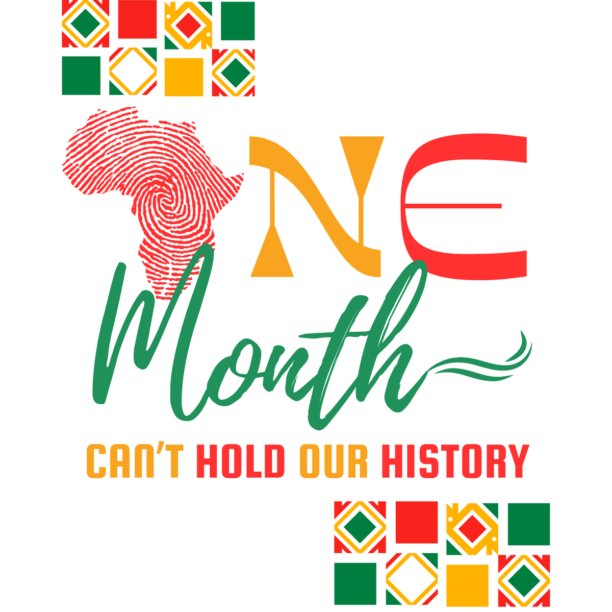 "ONE MONTH CAN'T HOLD OUR HISTORY" SIGNATURE CUSTOM DESIGN