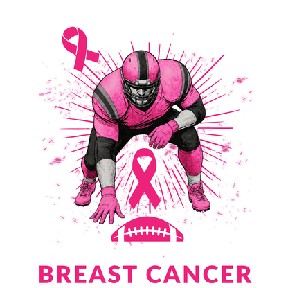 "PINK OUT TACKLE BREAST CANCER" - BREAST CANCER AWARENESS T-SHIRT