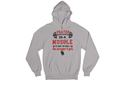 "PRAYER IS A MUSCLE" CUSTOM DESIGN GRAPHIC