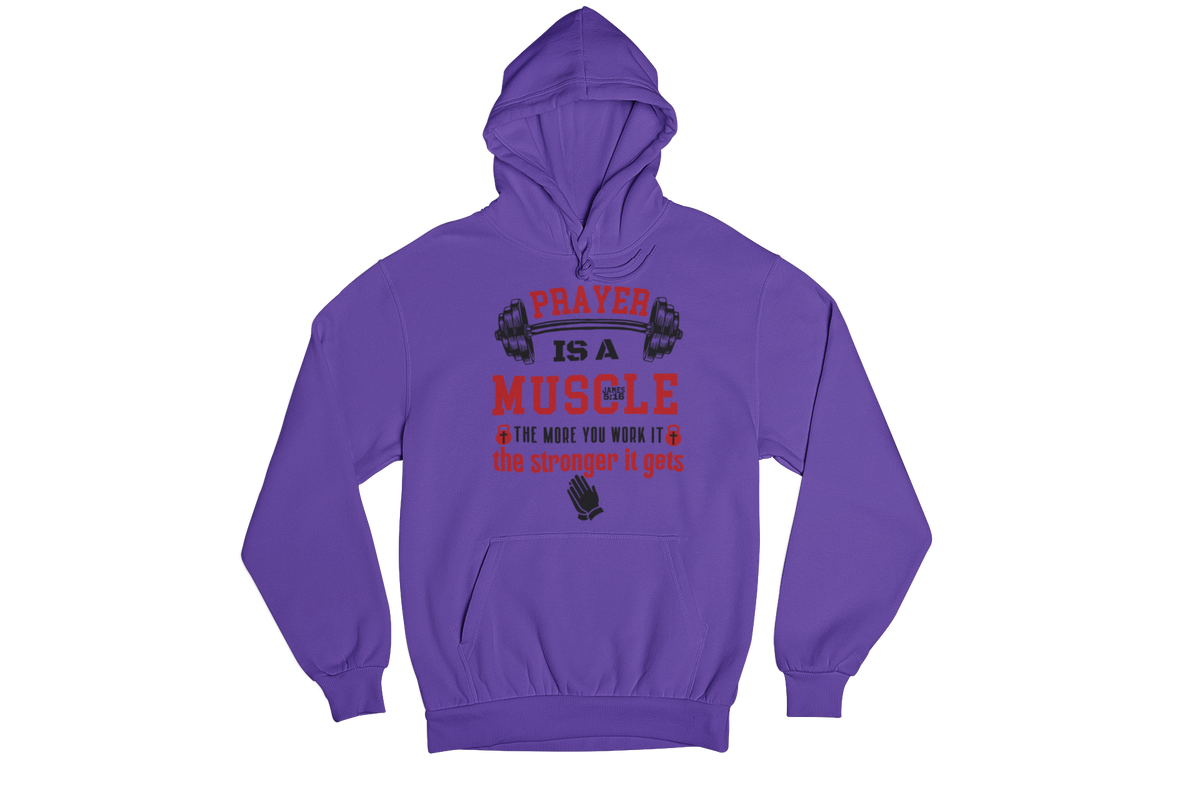 "PRAYER IS A MUSCLE" CUSTOM DESIGN GRAPHIC