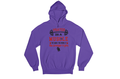 "PRAYER IS A MUSCLE" CUSTOM DESIGN GRAPHIC