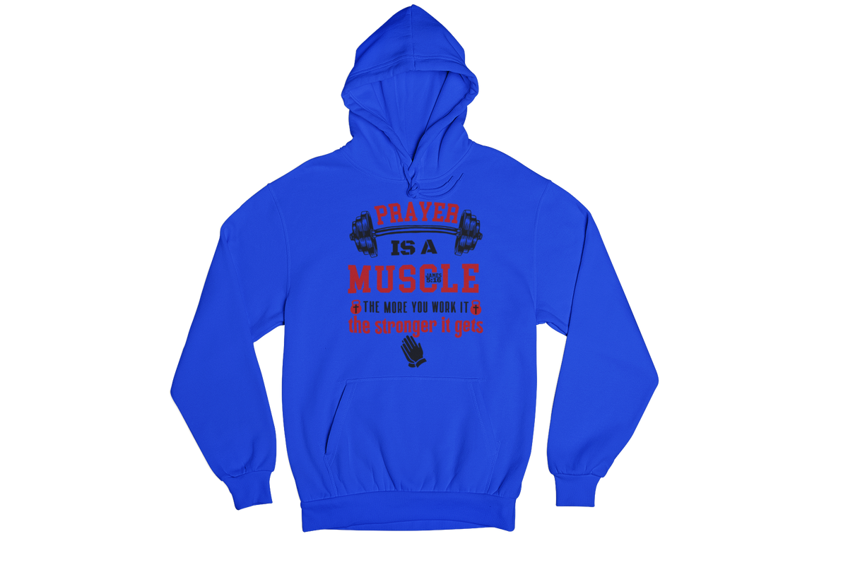 "PRAYER IS A MUSCLE" CUSTOM DESIGN GRAPHIC