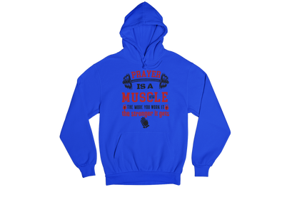 "PRAYER IS A MUSCLE" CUSTOM DESIGN GRAPHIC