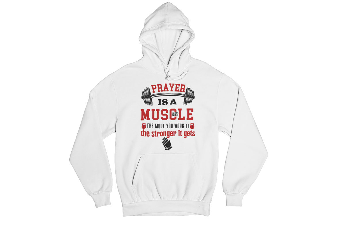 "PRAYER IS A MUSCLE" CUSTOM DESIGN GRAPHIC