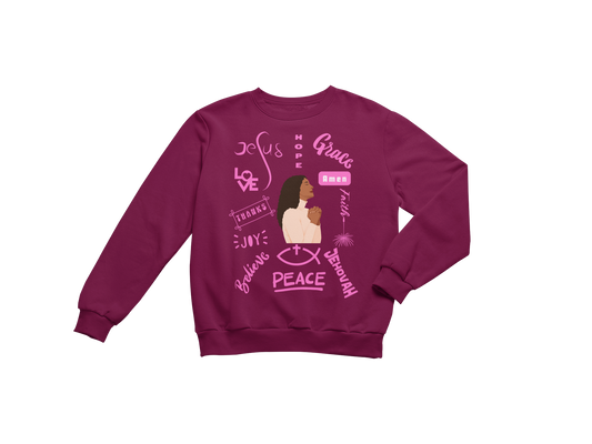 "THE POWER OF A PRAYING WOMAN" CUSTOM SIGNATURE SWEATSHIRT