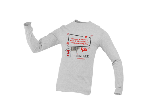 "MISTAKE" SIGNATURE CUSTOM GRAPHIC LONG SLEEVE TEE