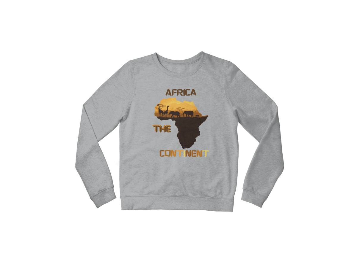 "AFRICA THE CONTINENT" CUSTOM DESIGN SWEATSHIRT