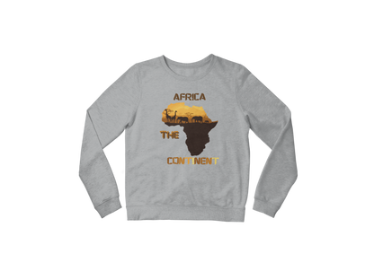 "AFRICA THE CONTINENT" CUSTOM DESIGN SWEATSHIRT