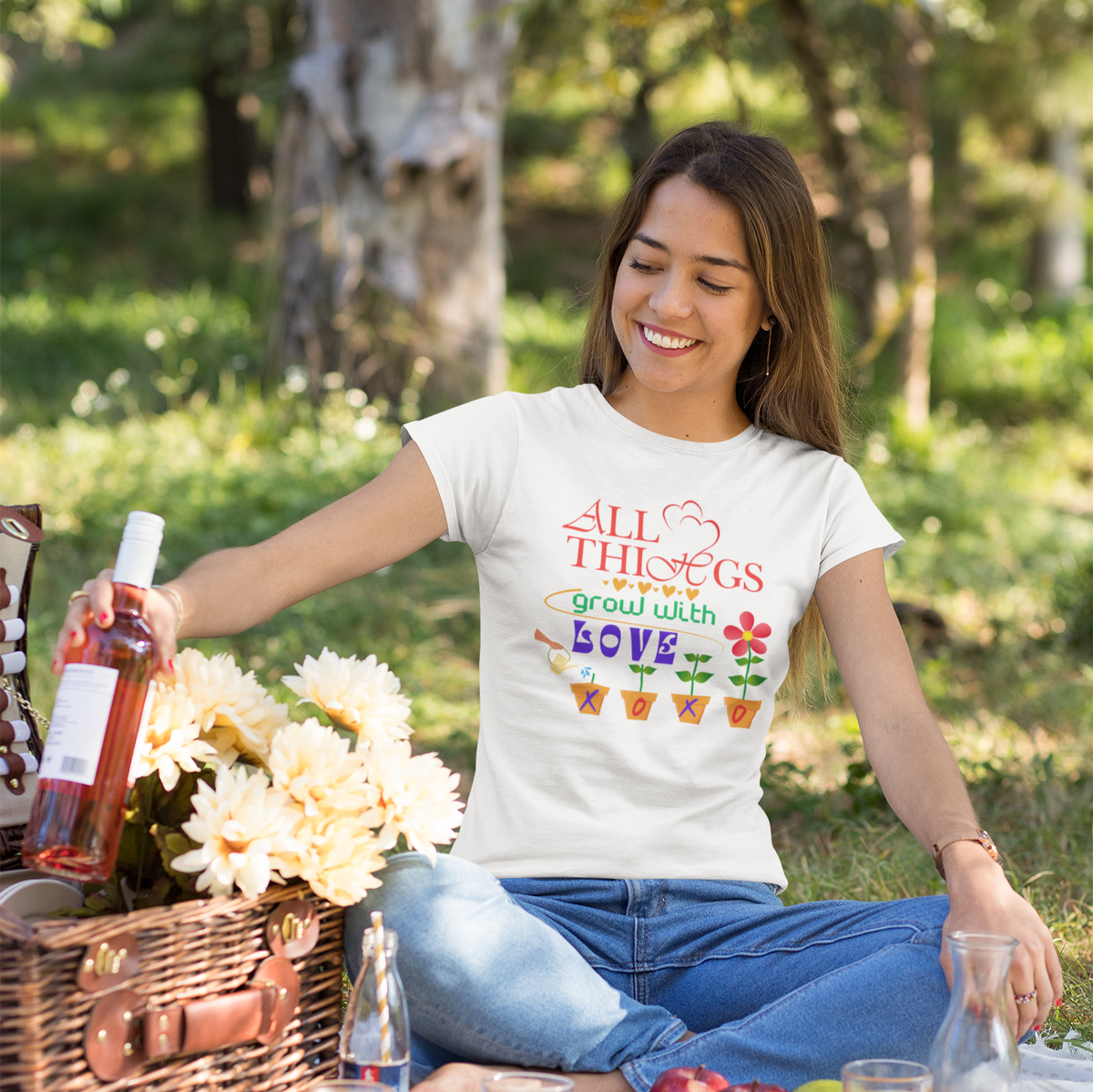 "ALL THINGS GROW WITH LOVE " CUSTOM DESIGN