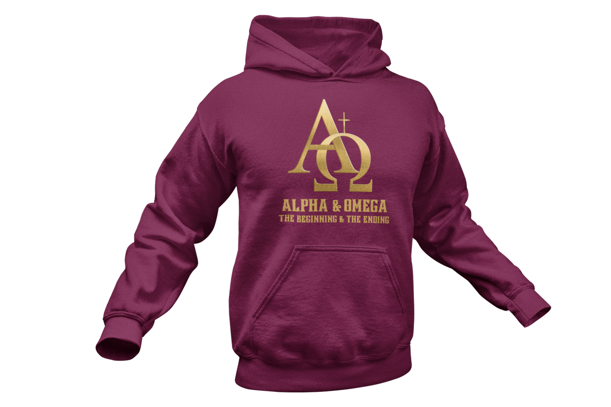 "ALPHA & OMEGA - THE BEGINNING & THE ENDING" SIGNATURE CUSTOM HOODIE