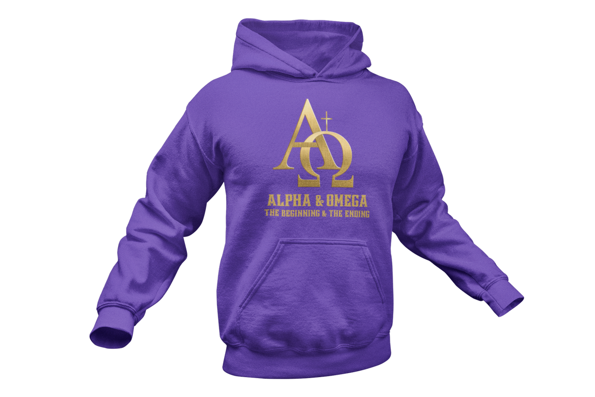 "ALPHA & OMEGA - THE BEGINNING & THE ENDING" SIGNATURE CUSTOM HOODIE