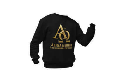 "ALPHA & OMEGA - THE BEGINNING & THE ENDING" SIGNATURE CUSTOM SWEATSHIRT