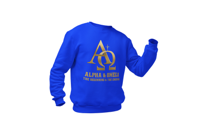 "ALPHA & OMEGA - THE BEGINNING & THE ENDING" SIGNATURE CUSTOM SWEATSHIRT