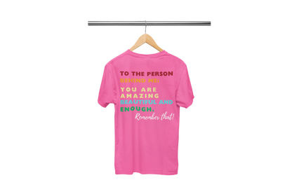 "TO THE PERSON BEHIND ME" CUSTOM DESIGN